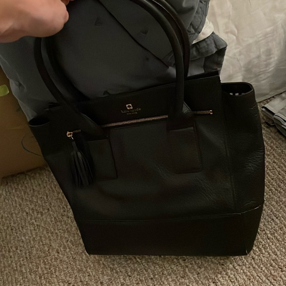 Kate Spade Black Leather tote